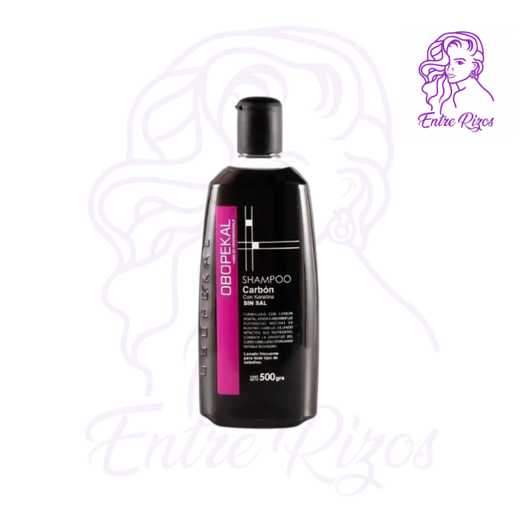 Shampoo Sin Sal Carbón Vegetal 500ml – Obopekal