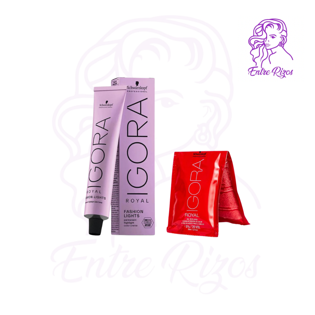 Tinte Igora Royal Fashion Lights 60g + Oxidante