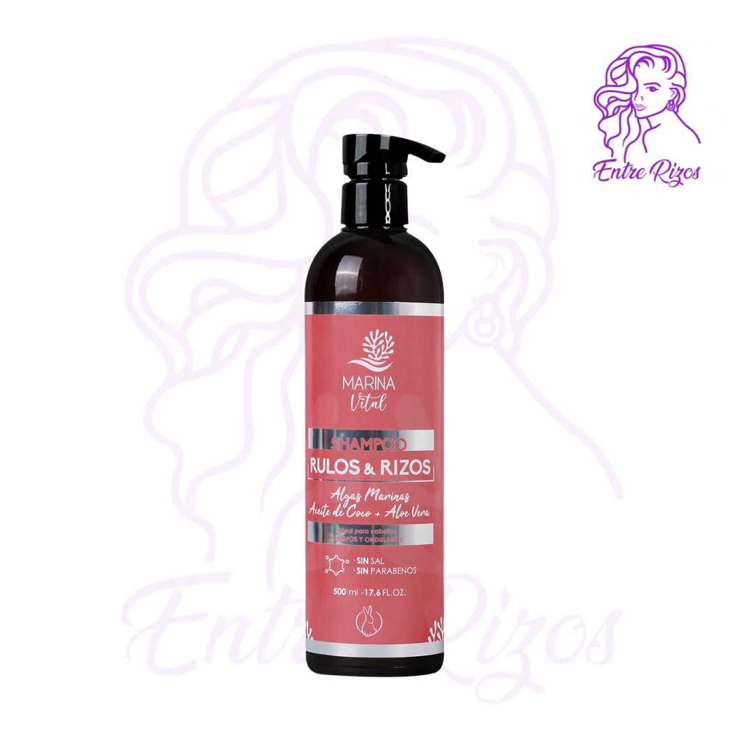 Shampoo Rulos y Rizos Marina Vital 500ml