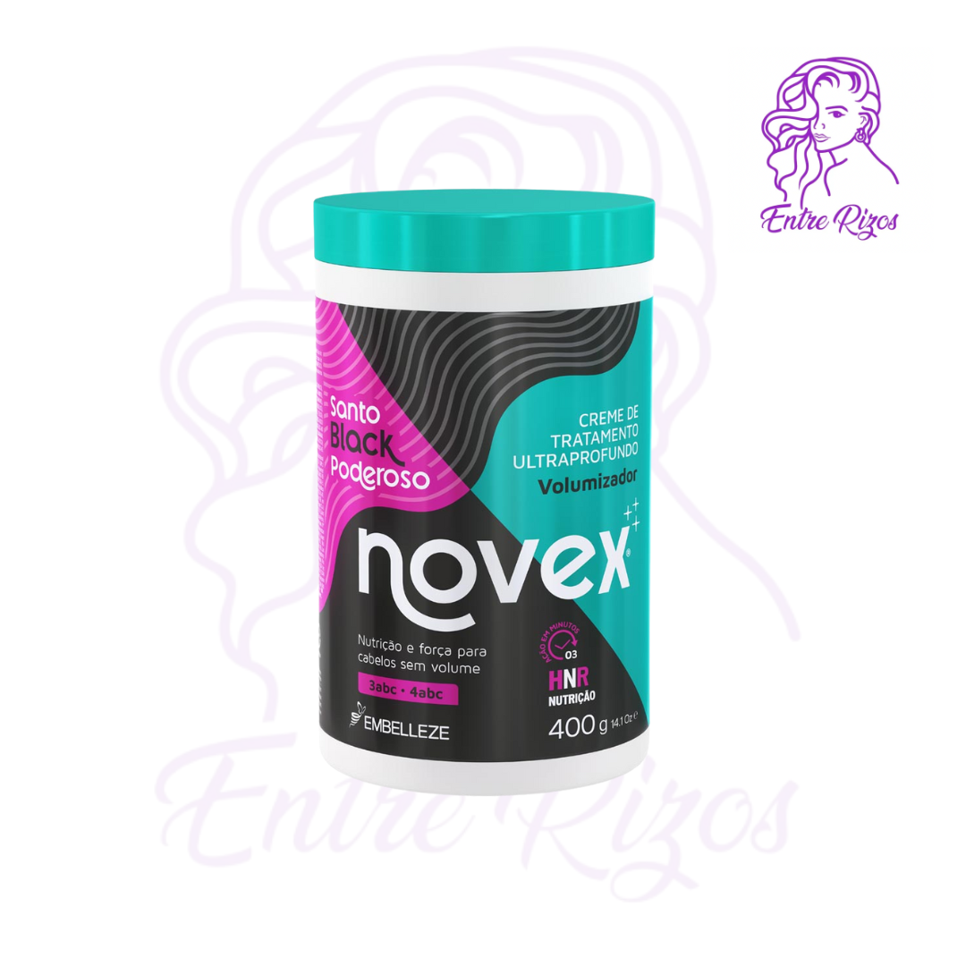 Crema de Tratamiento Santo Black Poderoso Novex 400g