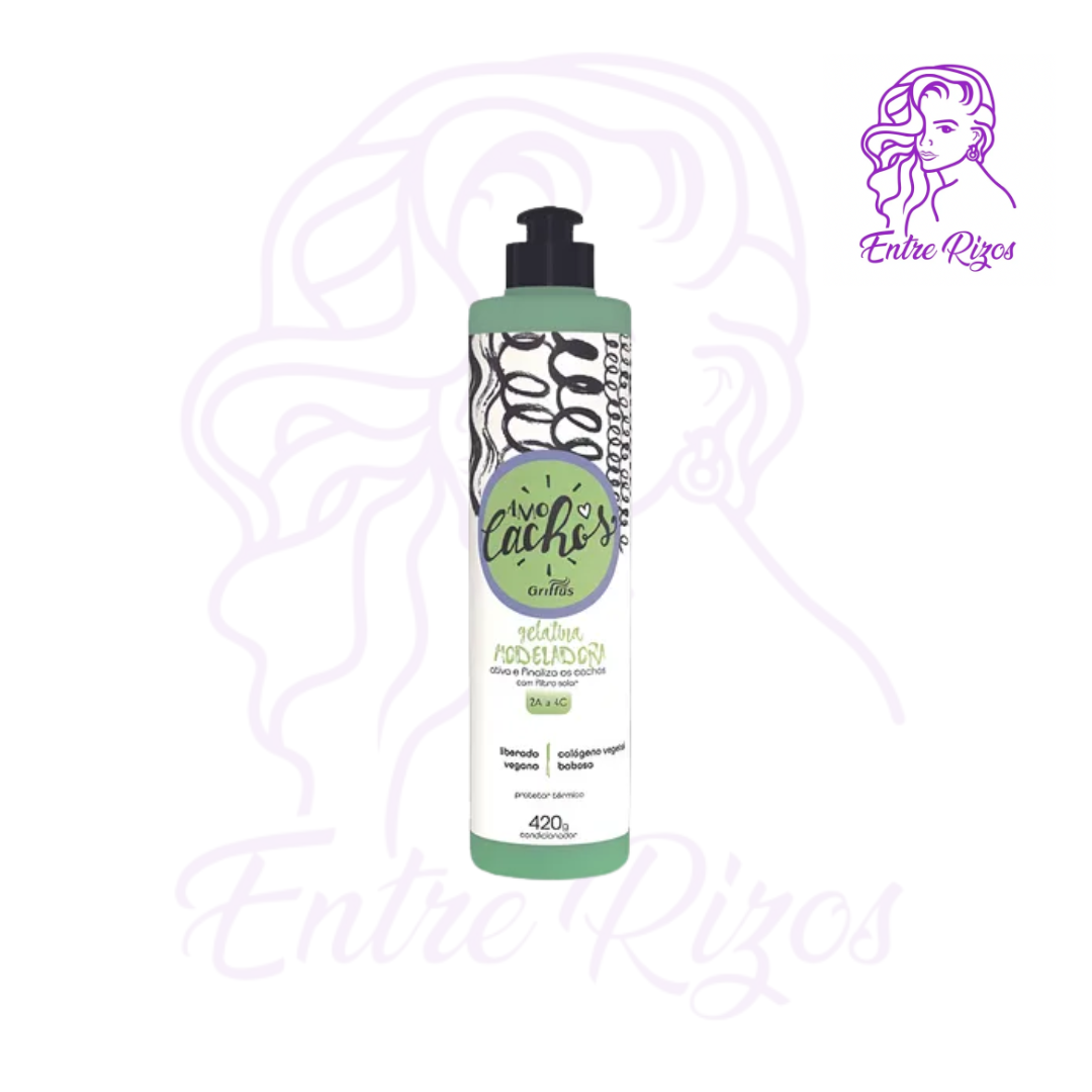 Gelatina Modeladora De Rizos Griffus Ligera Amo Cachos 420g