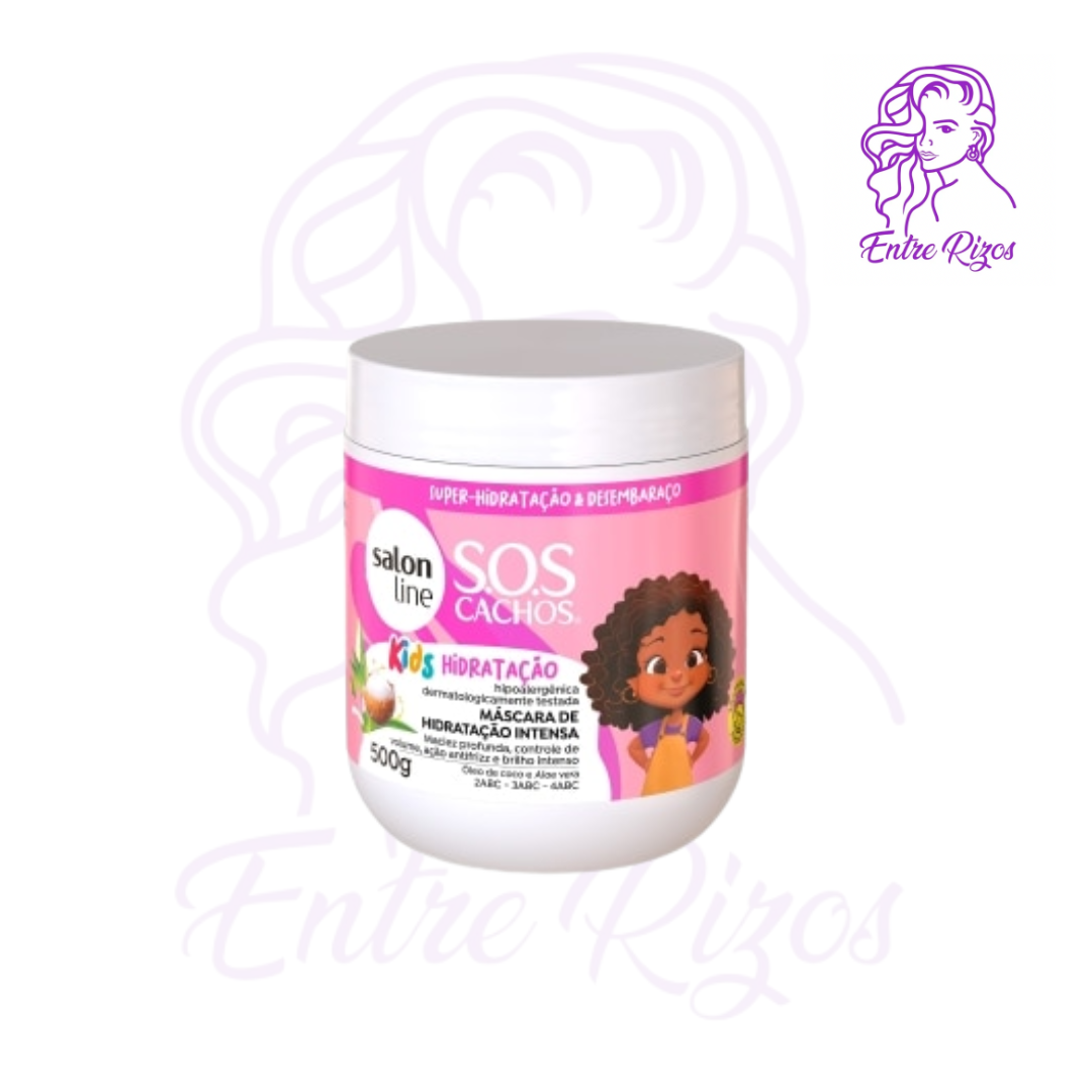Máscara de Hidratación S.O.S Curls Kids 500g Salon Line