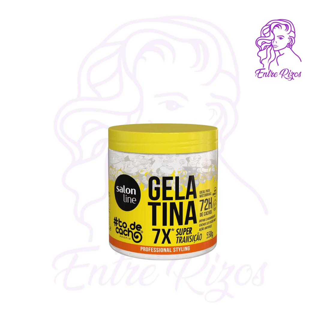 Gelatina Capilar Salon Line 550 g Definición Fijadora y Memoria