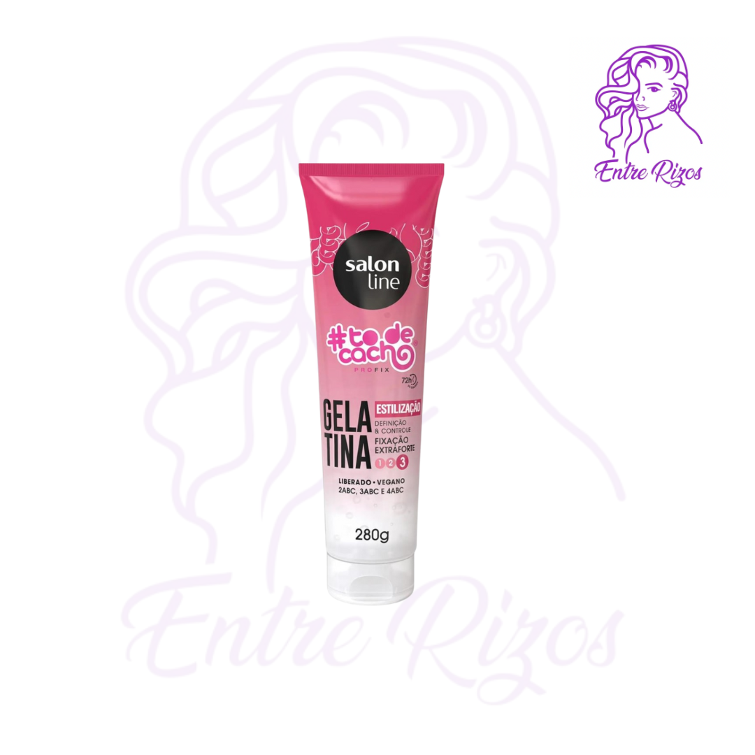 Gelatina Extra Fuerte #Tô de Cachos 280 g Salon Line