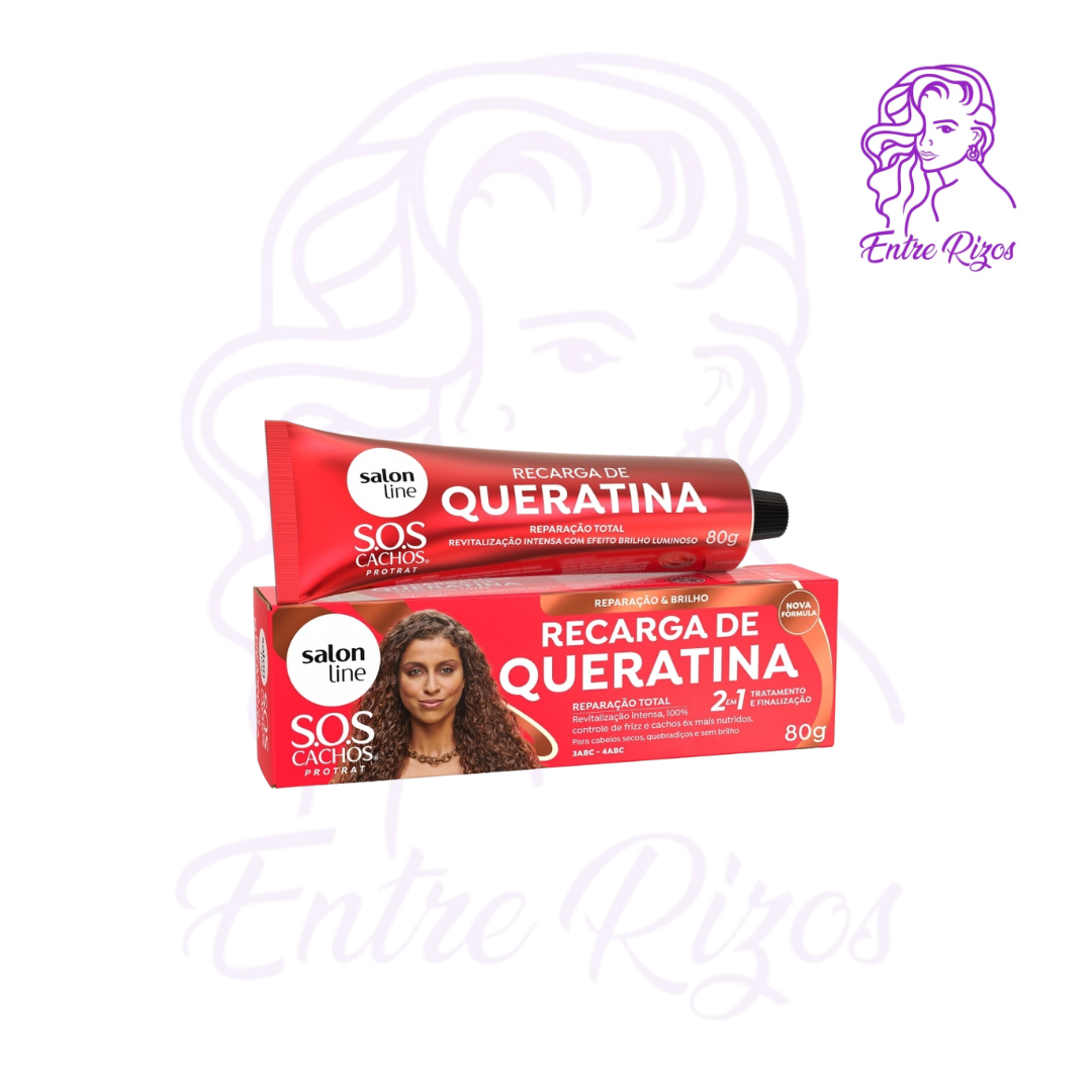 S.O.S Recarga de Queratina Rizos Reparación Total 80g