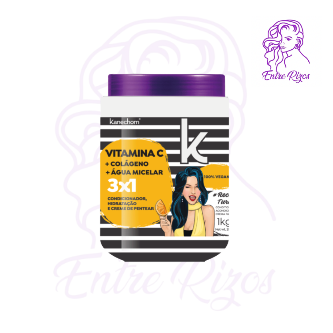 Máscara Capilar 3 en 1 Vitamina C Kanechom 1kg