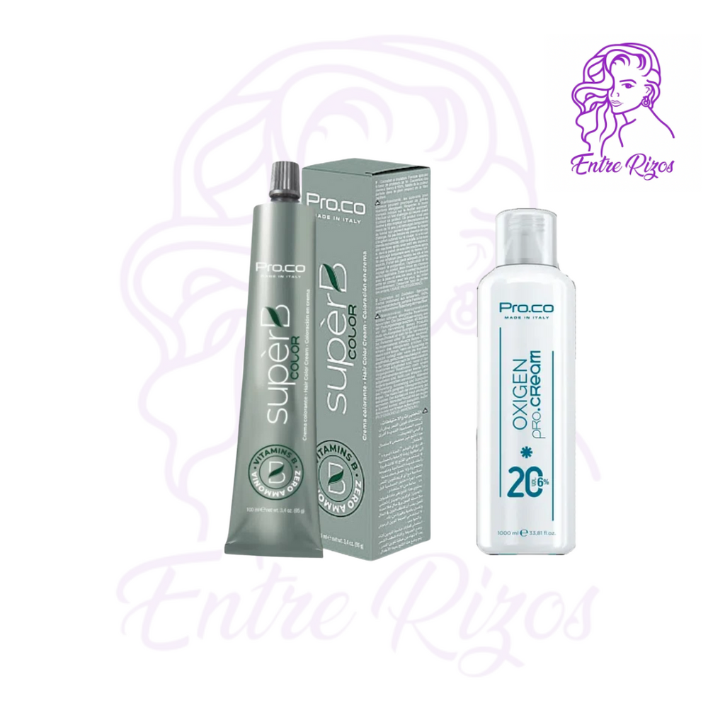 Tintura SuperB Color /Sin Amoníaco + Oxidante 100ml