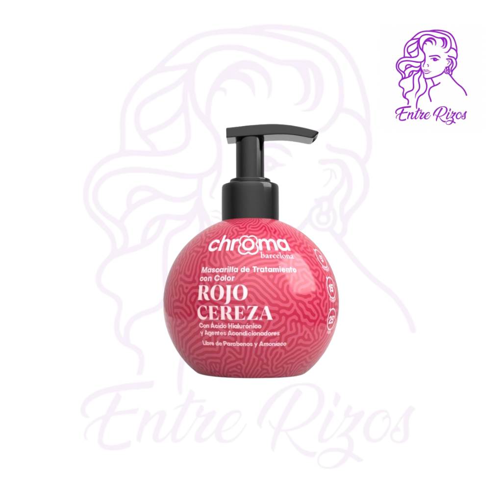 CHROMA BARCELONA Rojo Cereza Mascarilla con color 250ml