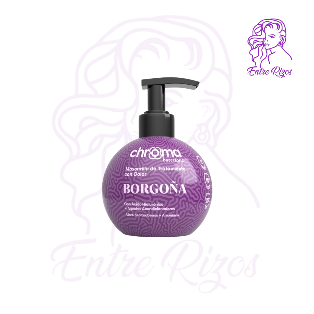 Chroma Barcelona Borgoña Mascarilla Con Color 250ml