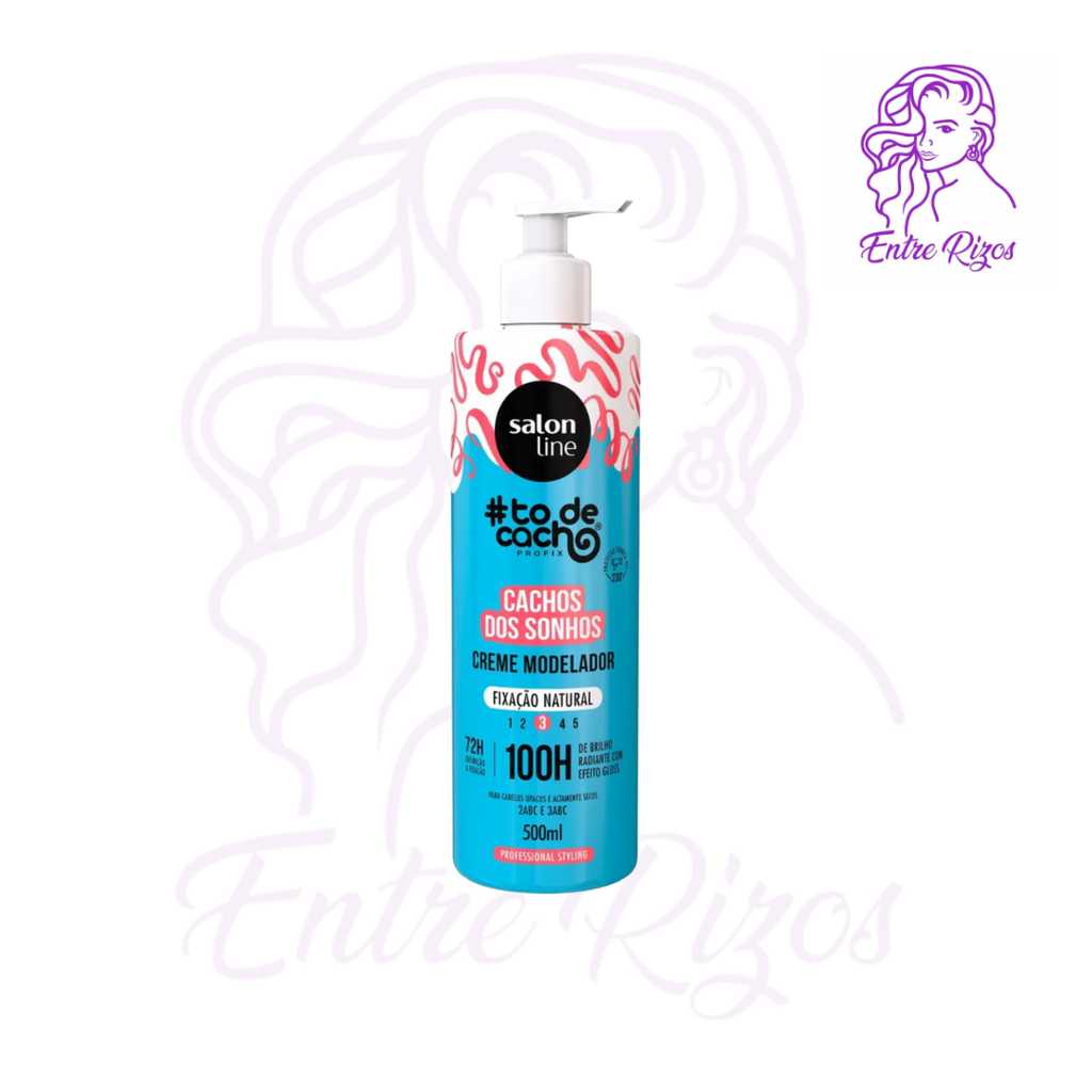 Crema Modeladora Cachos Dos Sonhos Fix Natural 500 ml – Salon Line