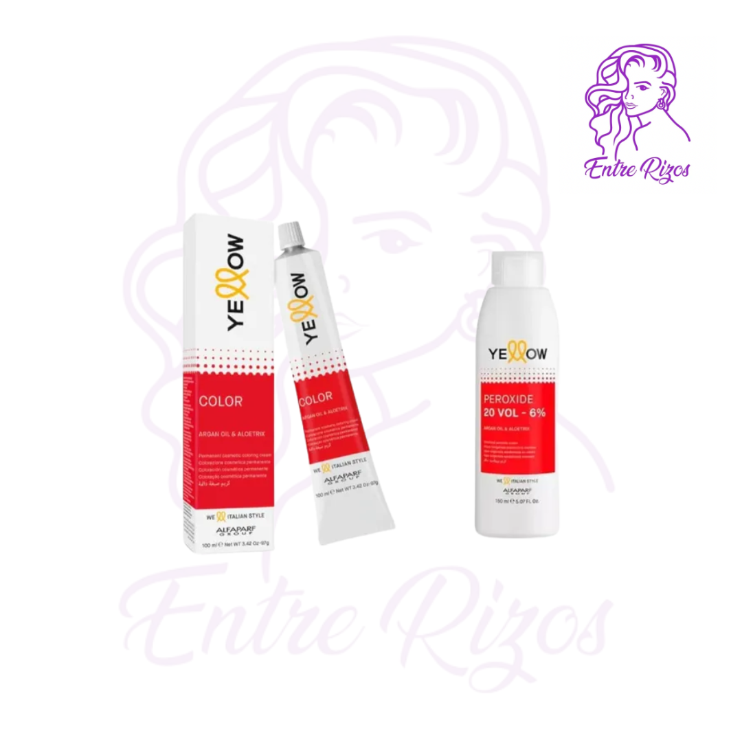 Tintura Yellow Alfaparf 100ml + Oxidante 150ml PT. 2