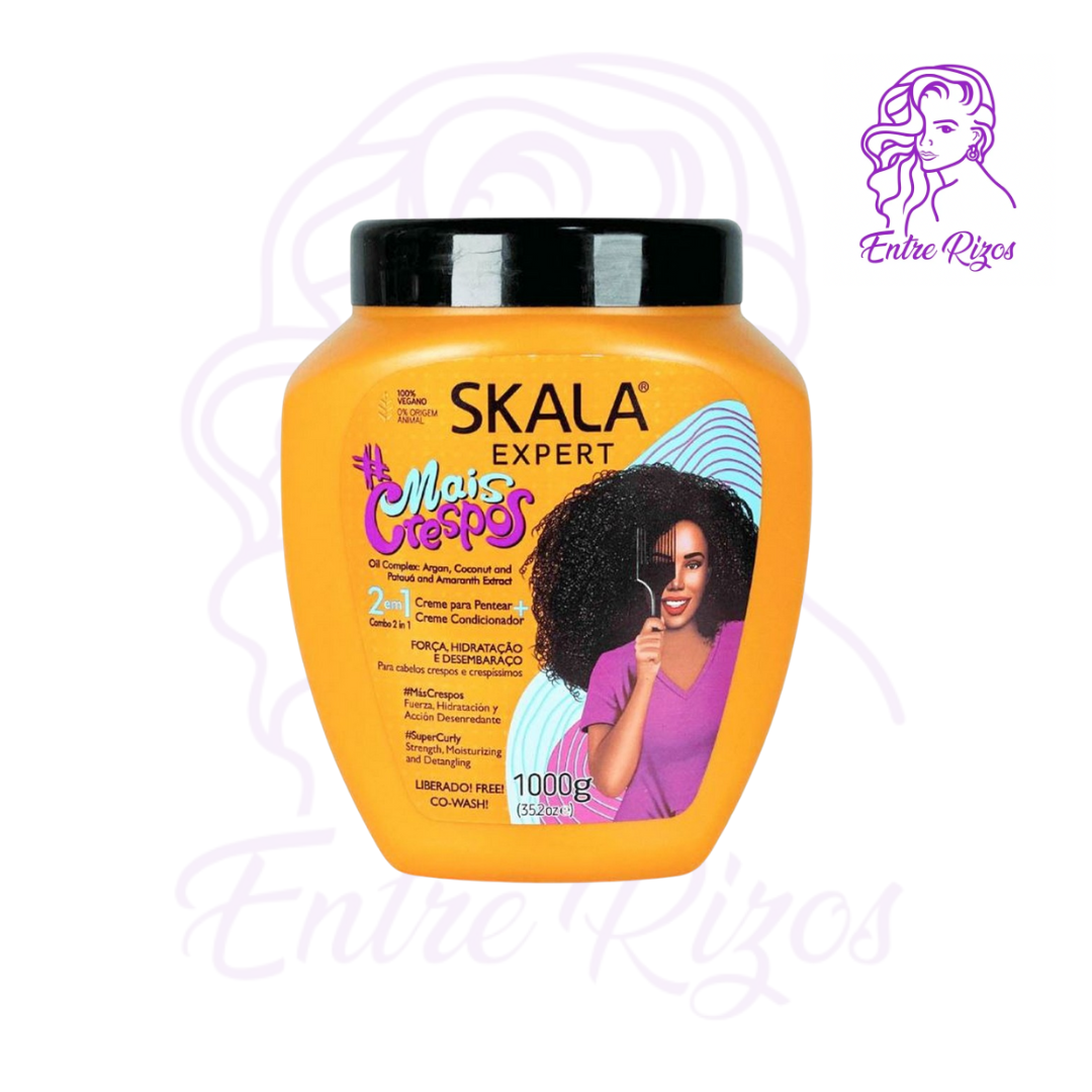 Máscara de Tratamiento en Crema 2 en 1 Skala Mais Crespos 1kg