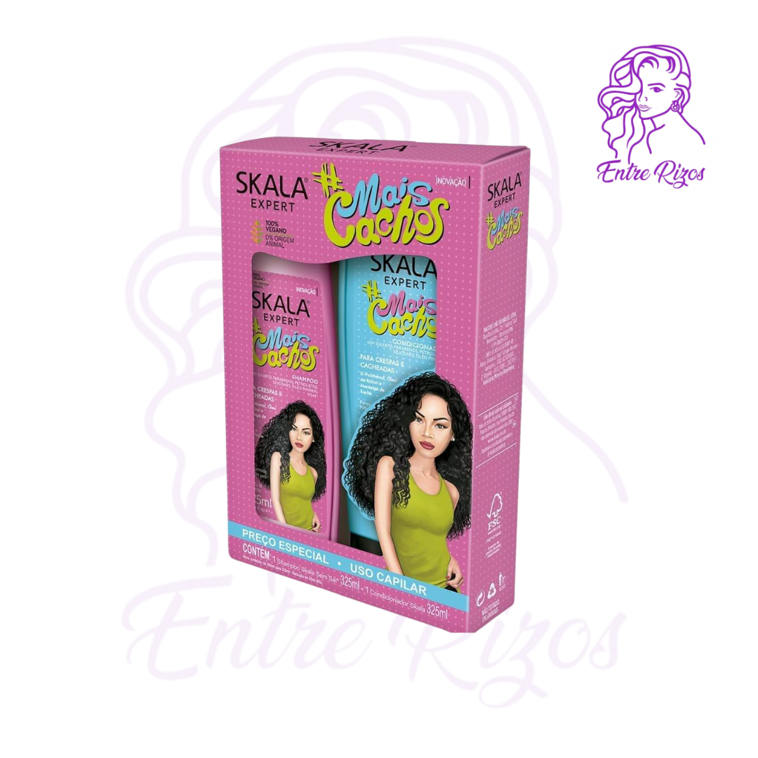 Shampoo y Acondicionador SKALA Mais cachos 325ml