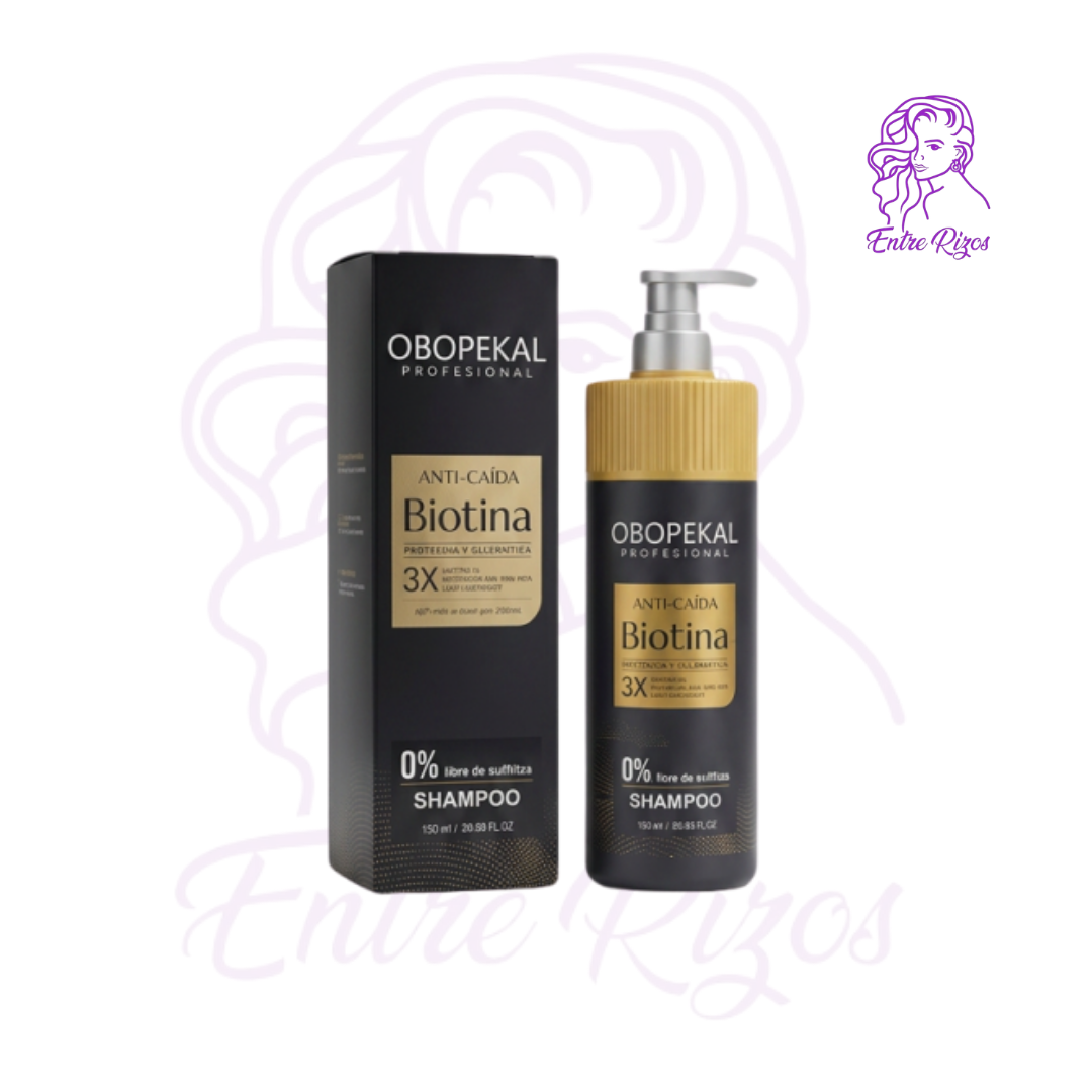 Shampoo Anticaída Biotina + Queratina Obopekal (750ml)