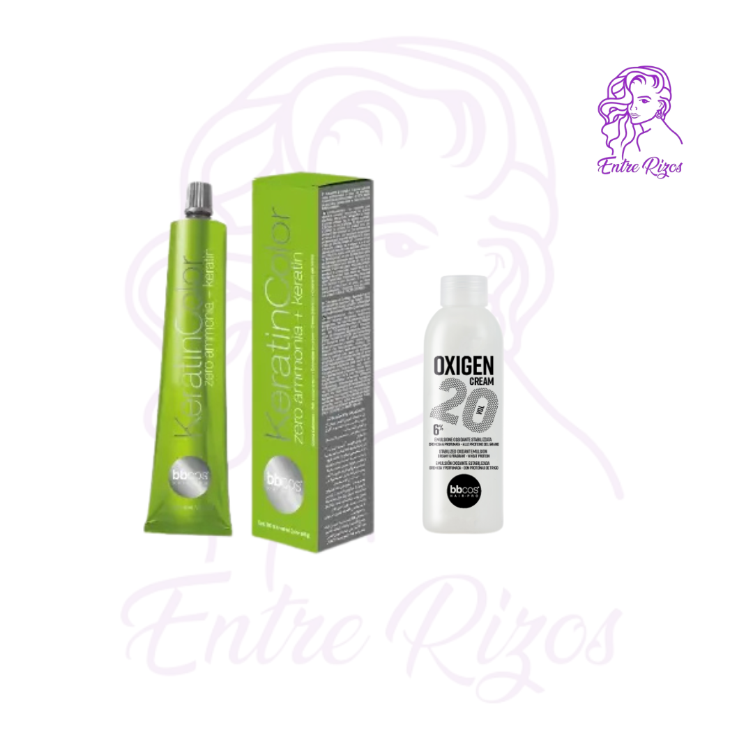 Tintura KeratinColor Zero Amoniaco + Oxidante 100ml